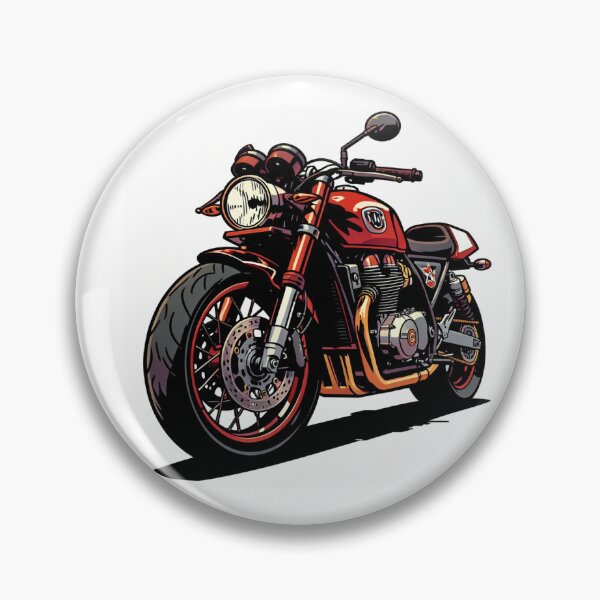 Item preview, Custom Cafe Racer Motorcycle Illustration designed and sold by myforestfog.