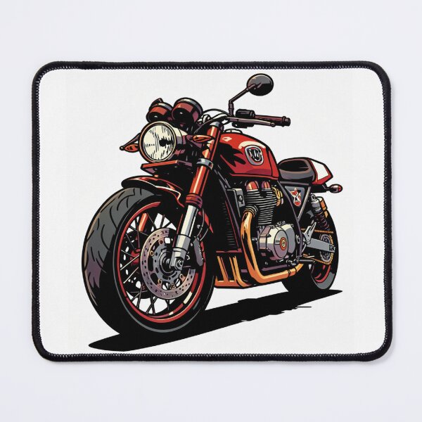 Item preview, Custom Cafe Racer Motorcycle Illustration designed and sold by myforestfog.