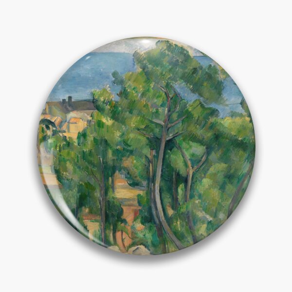 Item preview, Blick Auf Das Meer Bei Lestaque by Paul Cézanne: Post Impressionist Landscape designed and sold by artofuniverse.
