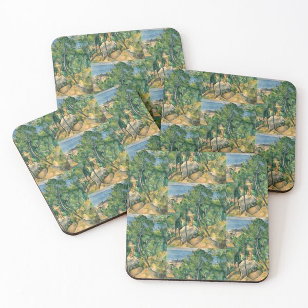 Item preview, Blick Auf Das Meer Bei Lestaque by Paul Cézanne: Post Impressionist Landscape designed and sold by artofuniverse.