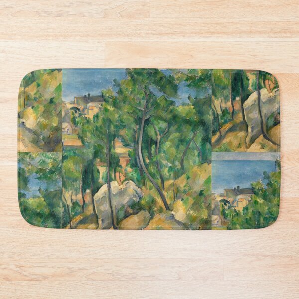 Item preview, Blick Auf Das Meer Bei Lestaque by Paul Cézanne: Post Impressionist Landscape designed and sold by artofuniverse.