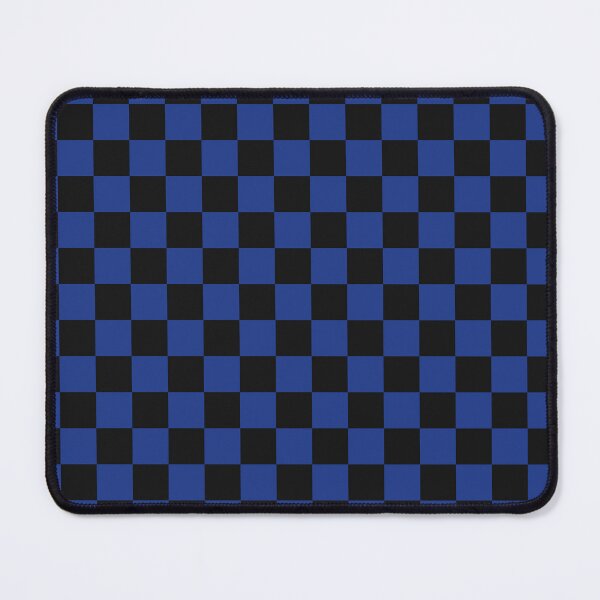 Item preview, Black And Royal Blue Checkered Pattern designed and sold by pattern-archive.