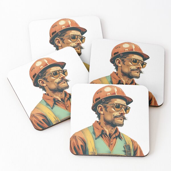 Item preview, Vintage Blue Collar Legend – Retro Construction Worker Art designed and sold by Cindralith.