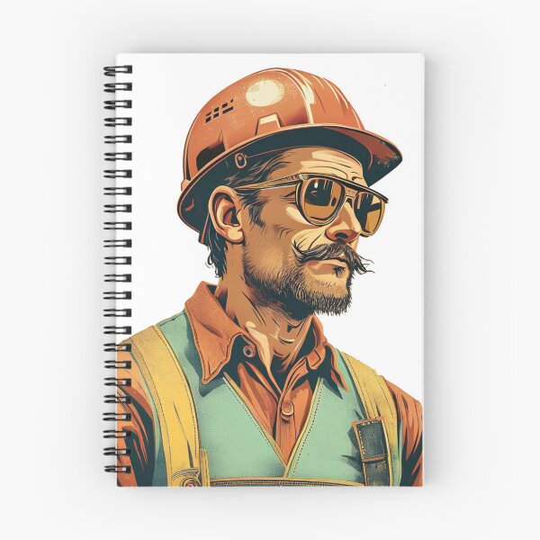 Item preview, Vintage Blue Collar Legend – Retro Construction Worker Art designed and sold by Cindralith.