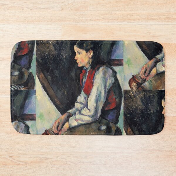 Item preview, Boy in a Red Vest by Paul Cézanne: Post Impressionist Portrait Poster designed and sold by artofuniverse.