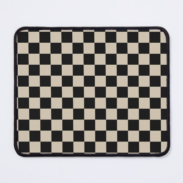Item preview, Black And Sand Checkered Pattern designed and sold by pattern-archive.