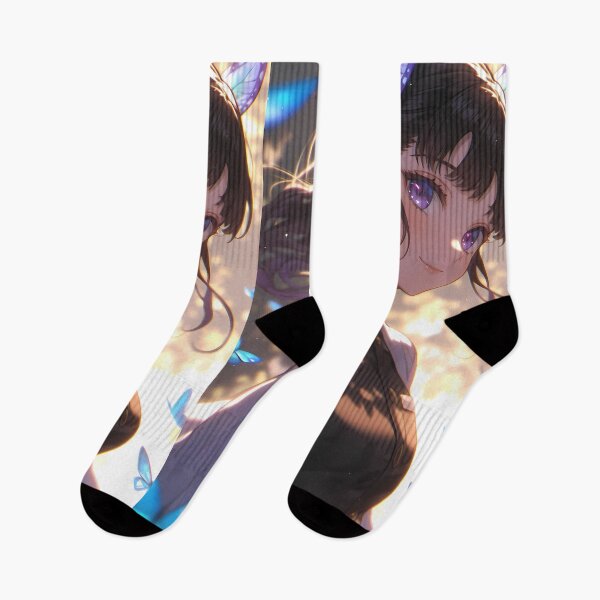 Item preview, Kanao Tsuyuri Demon Slayer Gentle Butterfly Glow designed and sold by Spraykart.