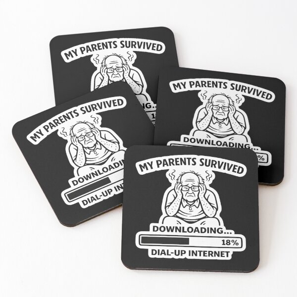 Item preview, My Parents Survived Dial Up Internet Funny Senior Download Meme designed and sold by VibeOffline Studio.