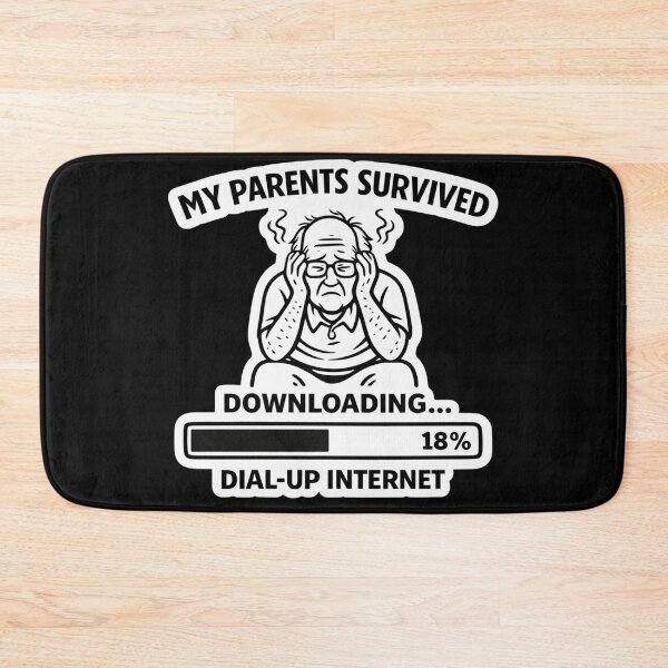 Item preview, My Parents Survived Dial Up Internet Funny Senior Download Meme designed and sold by VibeOffline Studio.