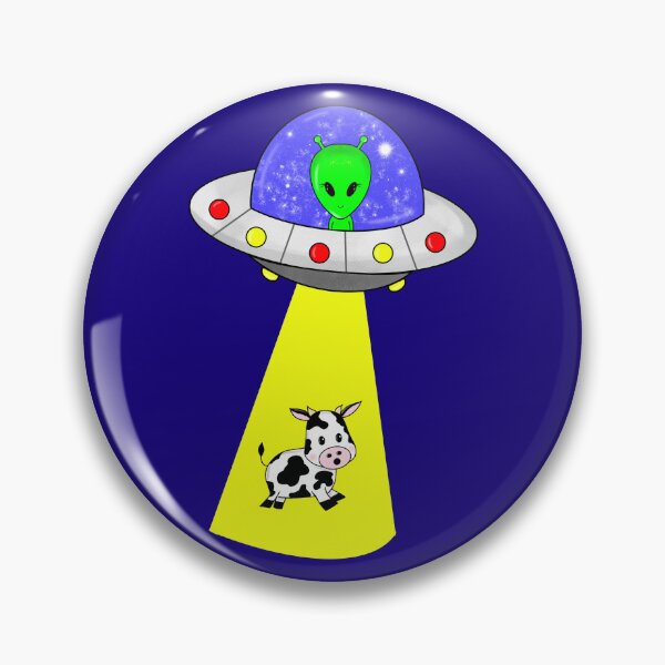 Item preview, Take me to your Farmer - UFO Alien Cow Abducted designed and sold by Studio Lisa Jayne.