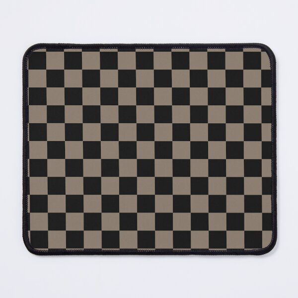 Item preview, Black And Taupe Checkered Pattern designed and sold by pattern-archive.