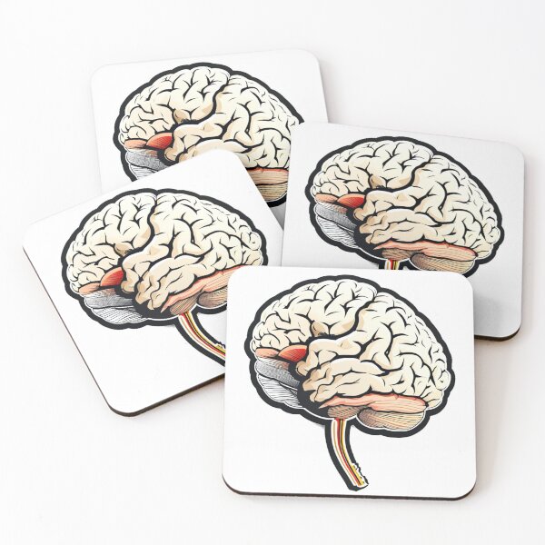 Item preview, Anatomical Human Brain Illustration – Artistic Mind Art designed and sold by Cindralith.