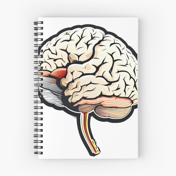Item preview, Anatomical Human Brain Illustration – Artistic Mind Art designed and sold by Cindralith.