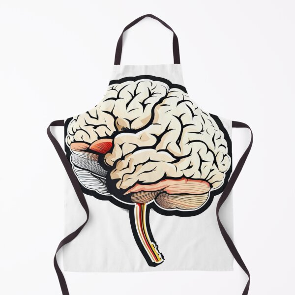 Item preview, Anatomical Human Brain Illustration – Artistic Mind Art designed and sold by Cindralith.