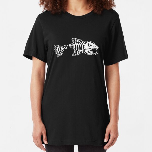 ICE FISHERMAN ANGLER FISH Slim Fit T-Shirt