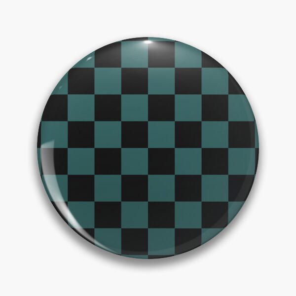 Item preview, Black And Teal Checkered Pattern designed and sold by pattern-archive.
