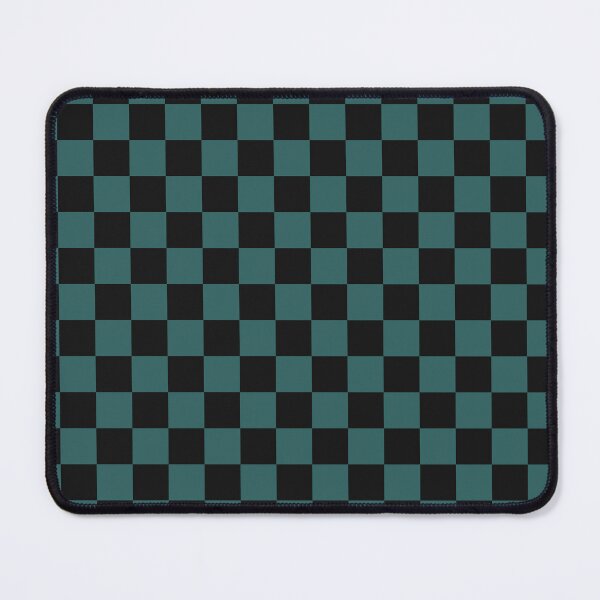 Item preview, Black And Teal Checkered Pattern designed and sold by pattern-archive.