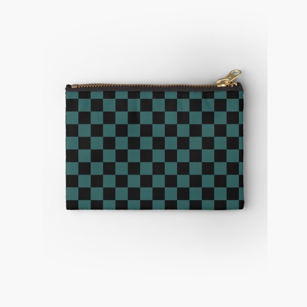 Item preview, Black And Teal Checkered Pattern designed and sold by pattern-archive.