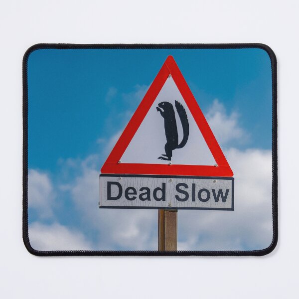 Item preview, Dead slow sign caution to squirrels designed and sold by Photopat.