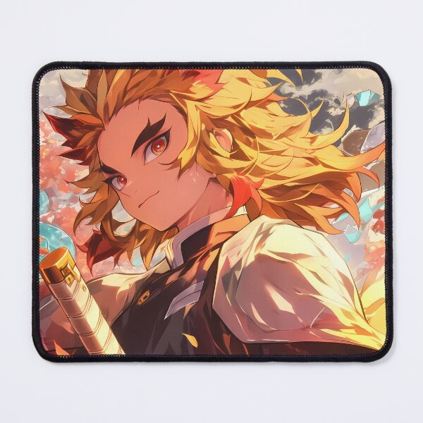 Item preview, Kyojuro Rengoku Demon Slayer Fiery Hashira Sunset Portrait designed and sold by Spraykart.