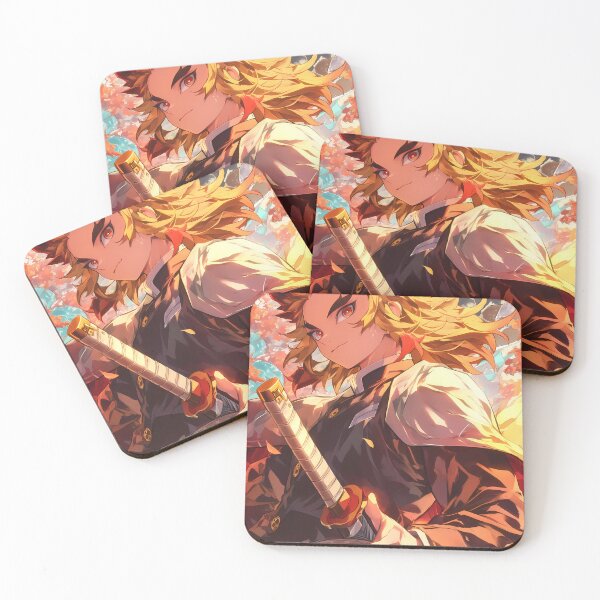 Item preview, Kyojuro Rengoku Demon Slayer Fiery Hashira Sunset Portrait designed and sold by Spraykart.
