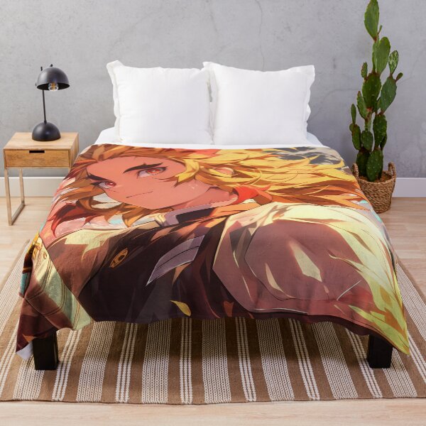 Item preview, Kyojuro Rengoku Demon Slayer Fiery Hashira Sunset Portrait designed and sold by Spraykart.