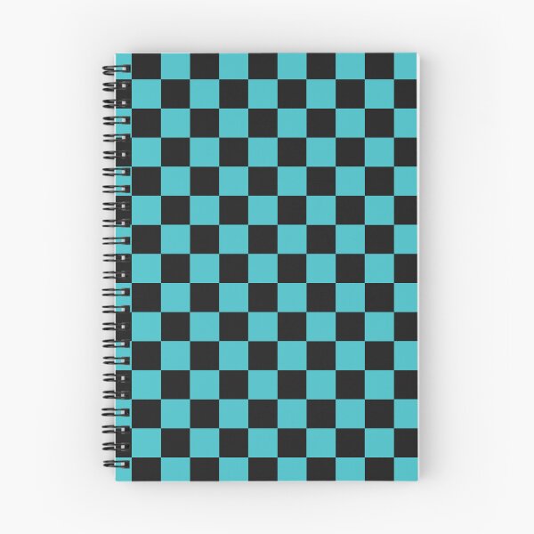 Item preview, Black And Turquoise Checkered Pattern designed and sold by pattern-archive.