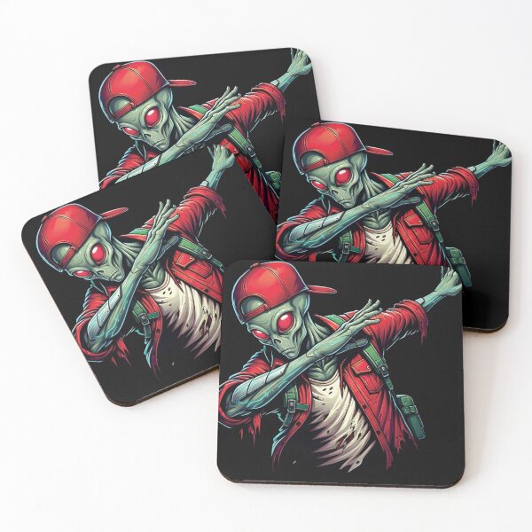Item preview, Glitched Alien Dabbing - Neon Cyberpunk Streetwear Graphic designed and sold by AbeeRedB.