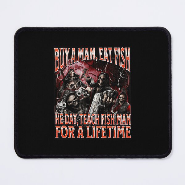 Item preview, Buy A Man Eat Fish Dark Humor Skul designed and sold by tadmercado.