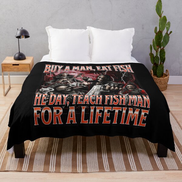 Item preview, Buy A Man Eat Fish Dark Humor Skul designed and sold by tadmercado.