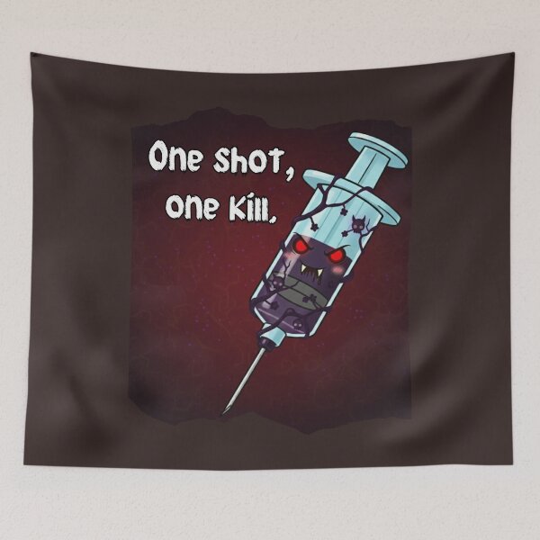 Item preview, One Shot One Kill- Dark Gothic Syringe Aesthic designed and sold by MBBialyPiksel.