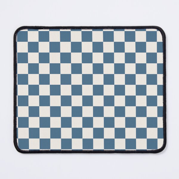Item preview, Blue And Cream Checkered Pattern designed and sold by pattern-archive.