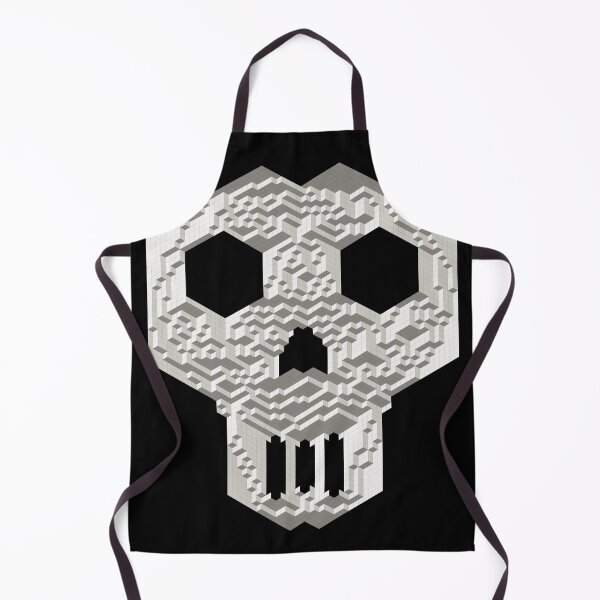 Item preview, Geometric Skull — Bone Gray Isometric Cube Mosaic designed and sold by tilinger.