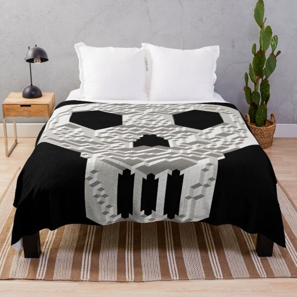 Item preview, Geometric Skull — Bone Gray Isometric Cube Mosaic designed and sold by tilinger.