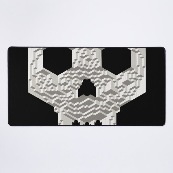 Item preview, Geometric Skull — Bone Gray Isometric Cube Mosaic designed and sold by tilinger.