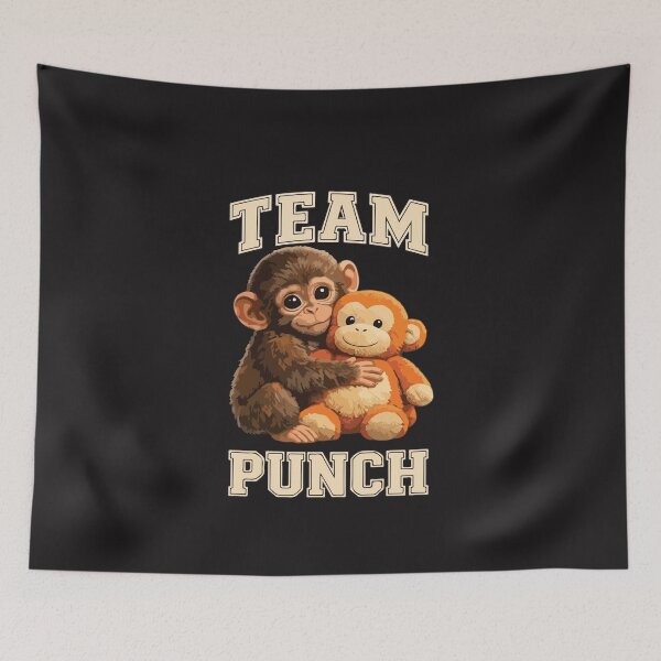 Item preview, Team Punch Cute Baby Monkey Animal Lover Design designed and sold by kiralynstration.