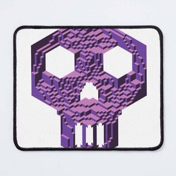 Item preview, Geometric Skull — Gothic Purple Dark Isometric Cubes designed and sold by tilinger.