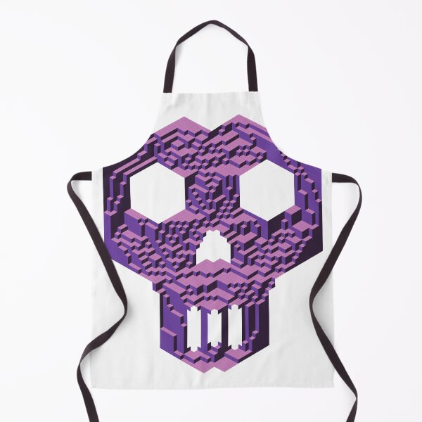 Item preview, Geometric Skull — Gothic Purple Dark Isometric Cubes designed and sold by tilinger.