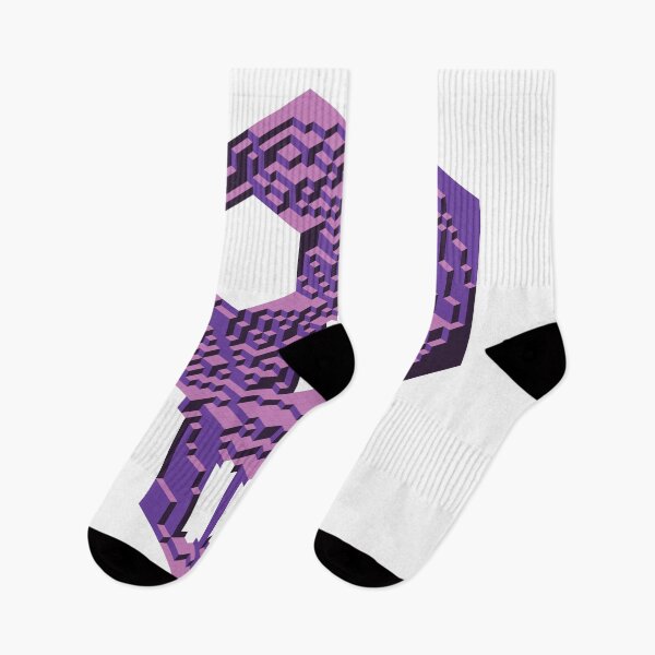 Item preview, Geometric Skull — Gothic Purple Dark Isometric Cubes designed and sold by tilinger.