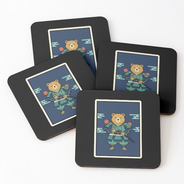 Item preview, Bear Samurai Armor Blue Japanese Warrior Character Illustration designed and sold by JordynLadukeg65.