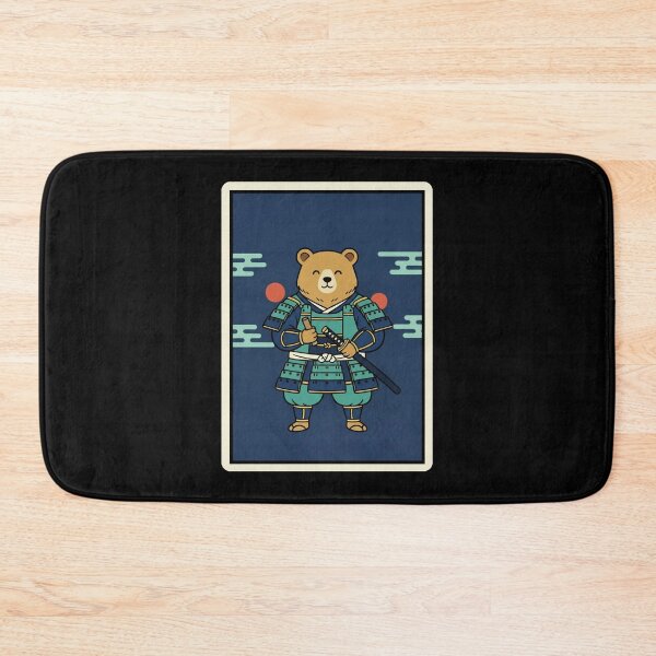 Item preview, Bear Samurai Armor Blue Japanese Warrior Character Illustration designed and sold by JordynLadukeg65.