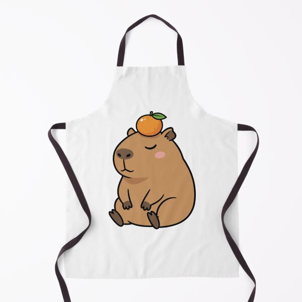 Item preview, Zen Chill Capybara with Orange Yuzu Fruit designed and sold by dmejpl.