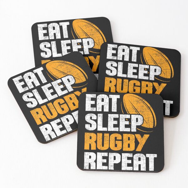 Item preview, Eat Sleep Rugby Repeat Distressed Rugby  designed and sold by GabrieSketcham.