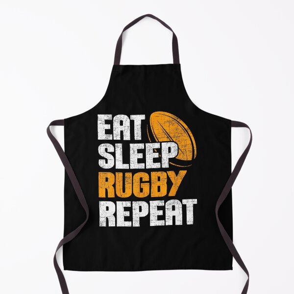 Item preview, Eat Sleep Rugby Repeat Distressed Rugby designed and sold by GabrieSketcham.