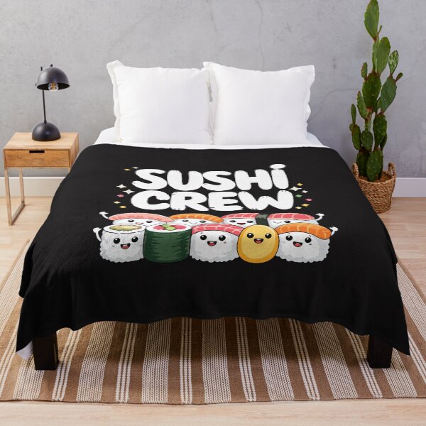 Item preview, Sushi Crew Cute Kawaii Sushi Roll Japanese Food Lover Design designed and sold by kiralynstration.