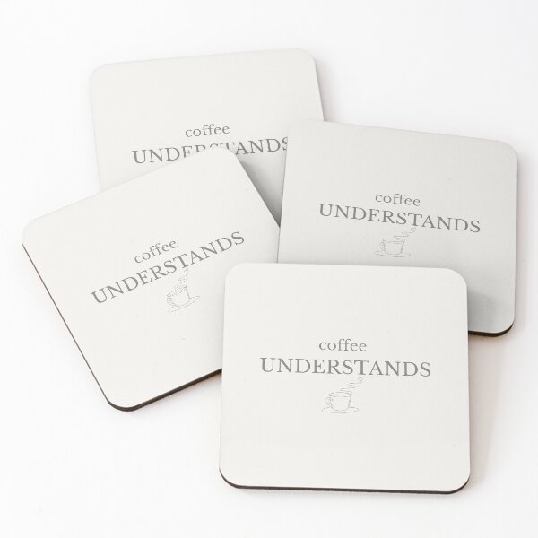 Item preview, Coffee Understands Minimalist Coffee Art designed and sold by Minimalist Typography.
