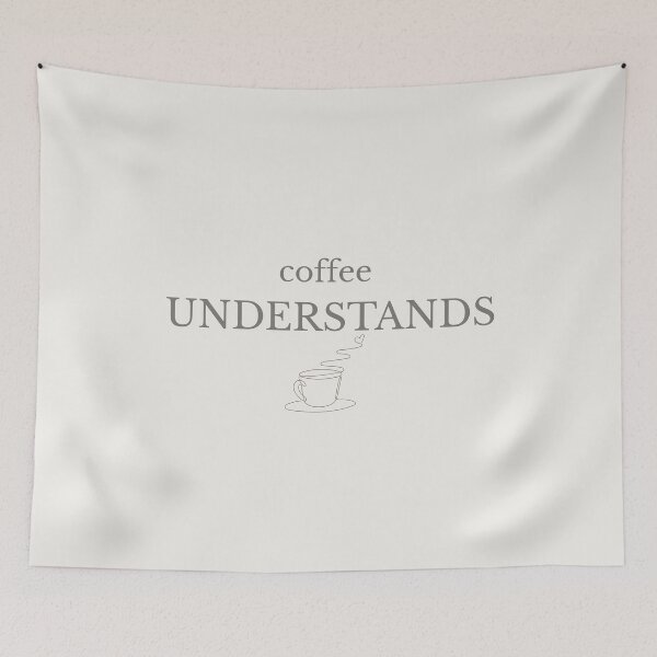 Item preview, Coffee Understands Minimalist Coffee Art designed and sold by Minimalist Typography.
