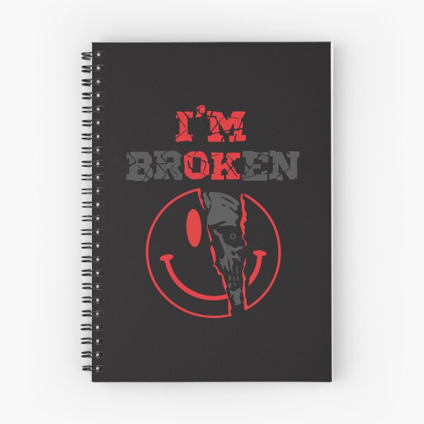 Item preview, I’m Broken Dark Humor Cracked Smile Graphic Design designed and sold by kiralynstration.