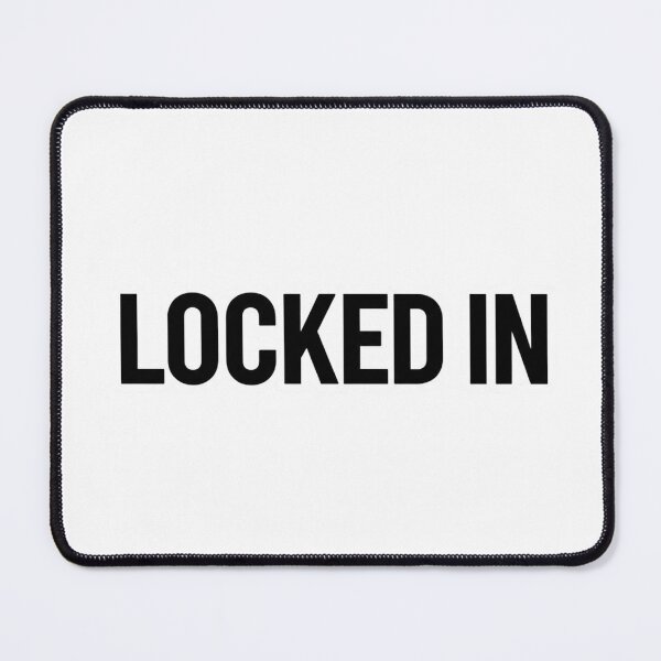Item preview, LOCKED IN Motivational Sticker | Focus Mode Bold Mindset Decal designed and sold by pixelandpalette.