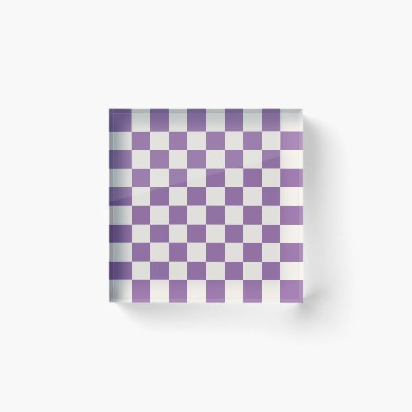 Item preview, Purple And Cream Checkered Pattern designed and sold by pattern-archive.